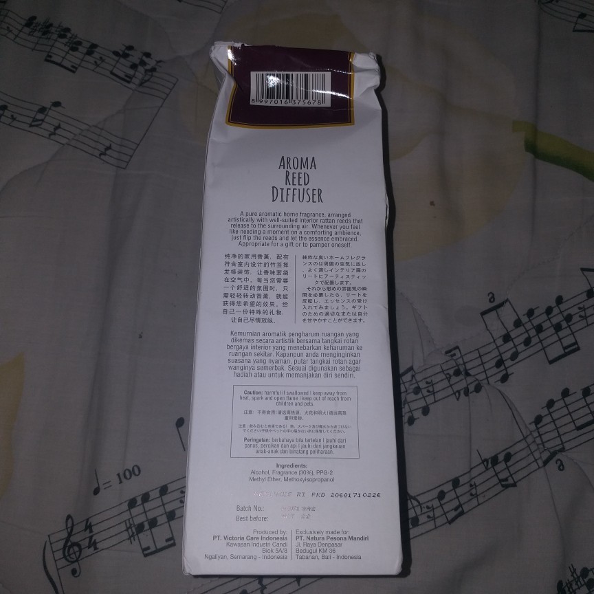 Secret Garden Aroma Reed Diffuser Frangipani 140ml