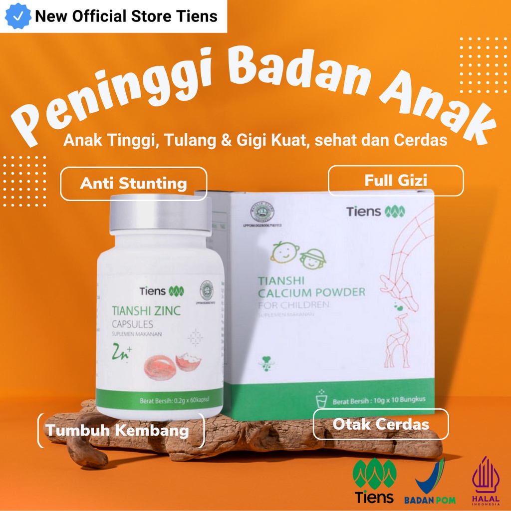 [𝗧𝗘𝗥𝗠𝗨𝗥𝗔𝗛] Suplemen Peninggi Badan Anak Peninggi Badan Anak Tiens Original Susu Peninggi Badan Anak