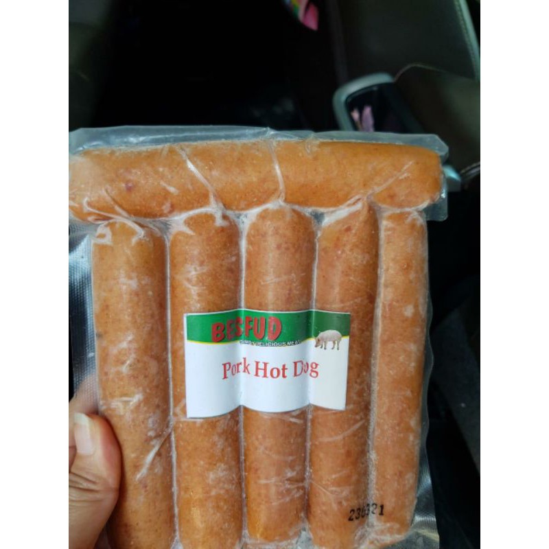 

PORK HOTDOG PREMIUM KHAS/ASLI BALI 500GR. SOSIS DAGING BABI ASAP