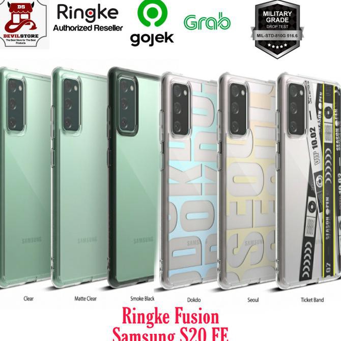 Case Samsung S20 FE Ringke Fusion Original Casing Samsung S20 FE - Smoke Black PROMO