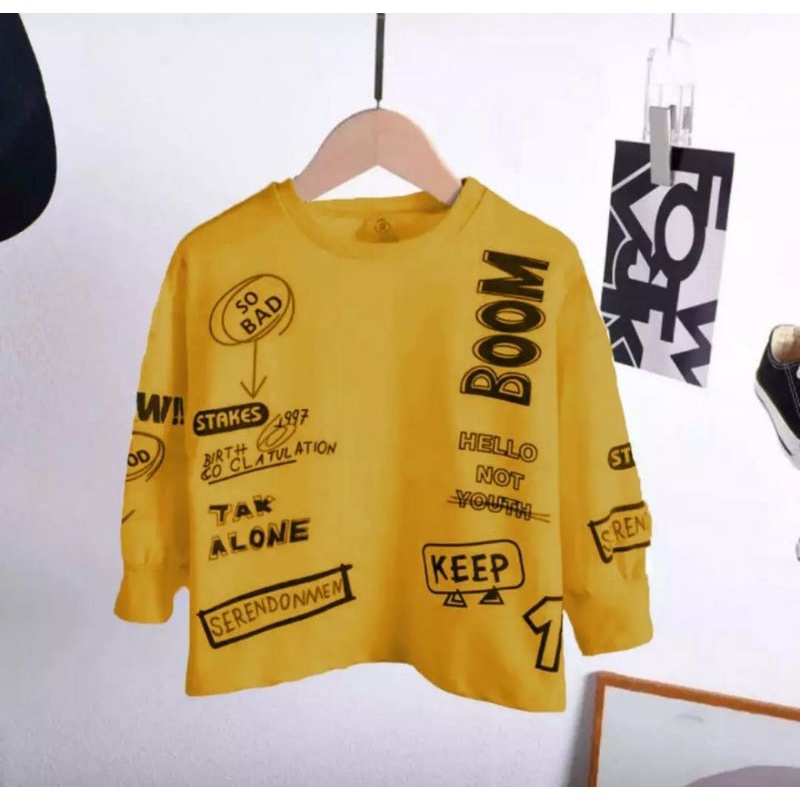 SETELAN SWEATER ANAK TERBARU/SWEATER BOOM BISA PILIH WARNA 1-5 TAHUN