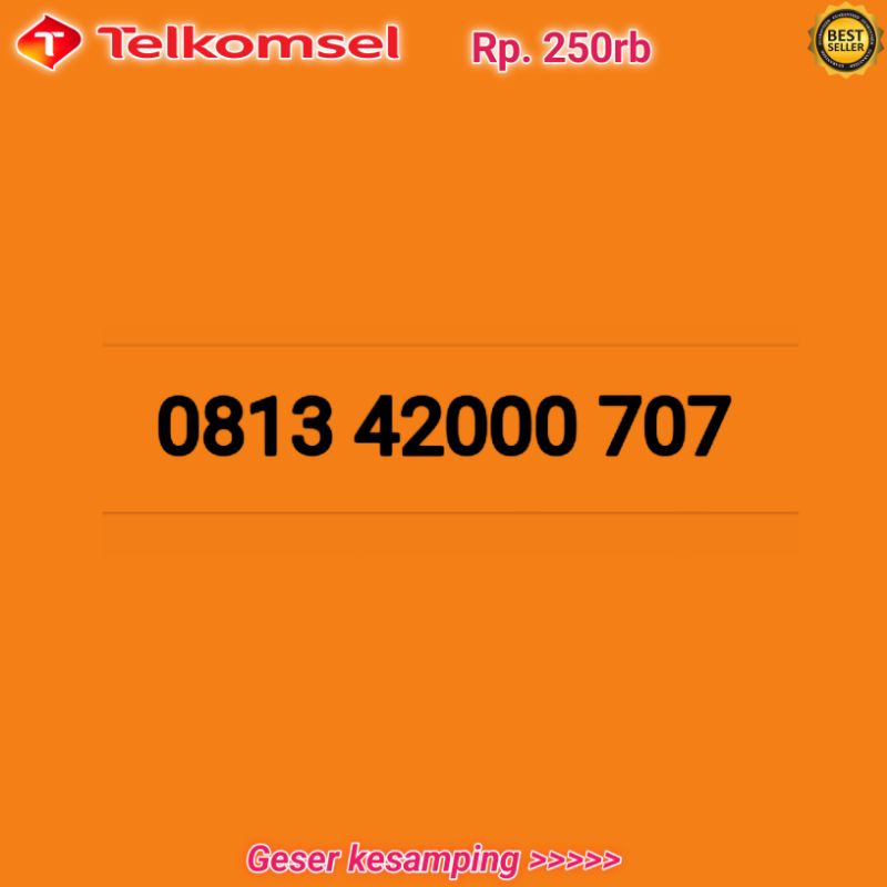 Nomor Cantik Telkomsel Simpati 42000