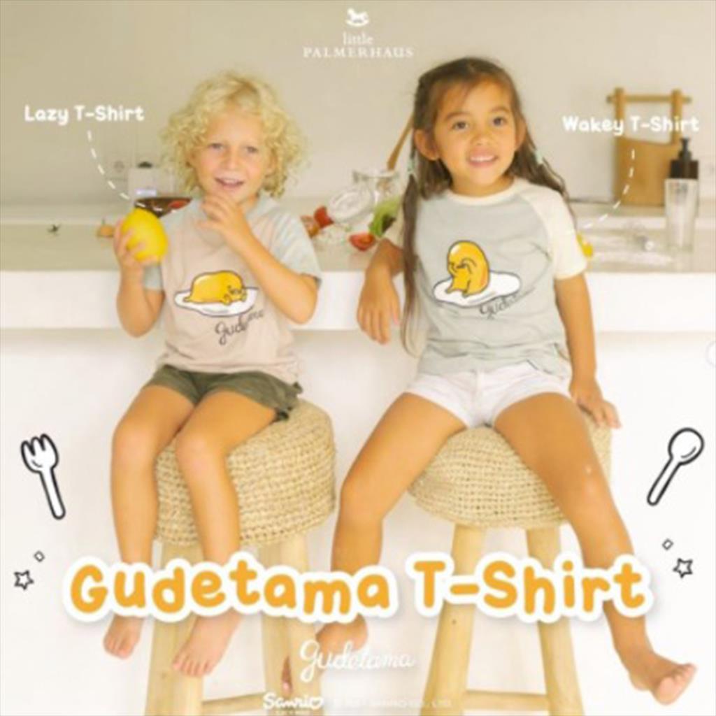 Lazy Little Palmerhaus T-Shirt Gudetama Kaos Anak