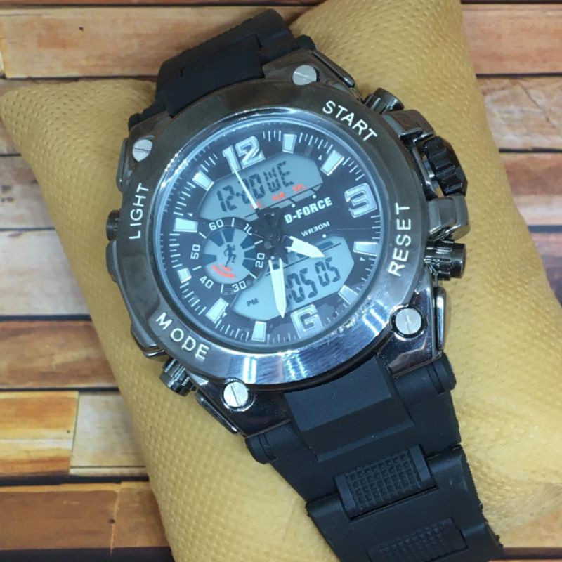 jam tangan pria D-Force Double Time.Rantai DFDTRM009