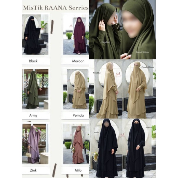 Gamis Khimar Raana By Ummah