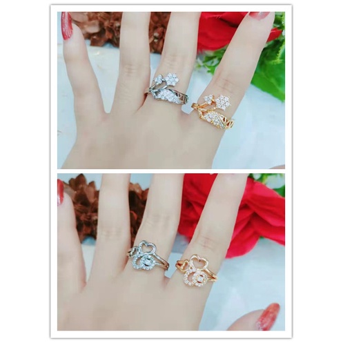 Cincin Xuping Permata Termurah Lapis Emas Perhiasan Fashion T1-8