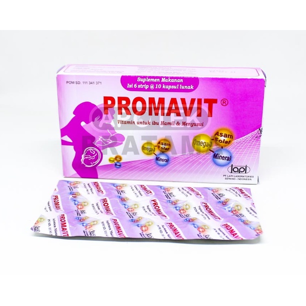 PROMAVIT VITAMIN IBU HAMIL &amp; MENYUSUI 1 STRIP ISI 10 KAPSUL