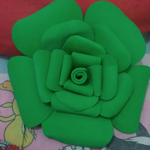Bunga mawar spons besar hijau/lusin