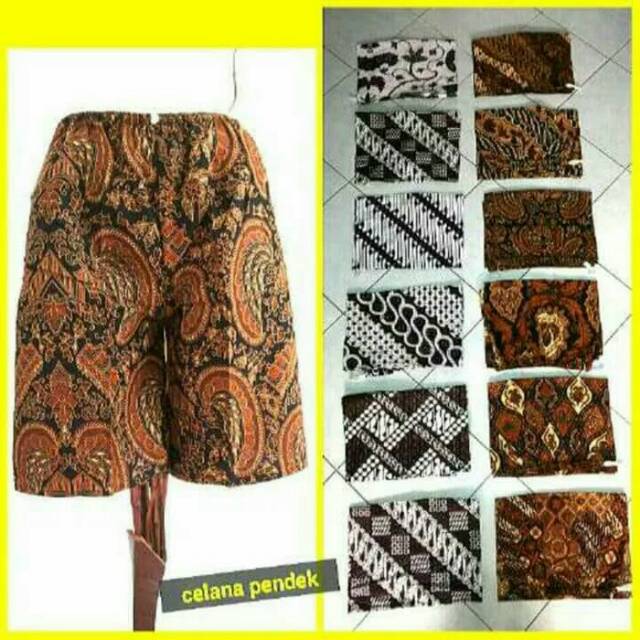 Celana pendek Celana Batik pendek Celana kolor Batik BOIM