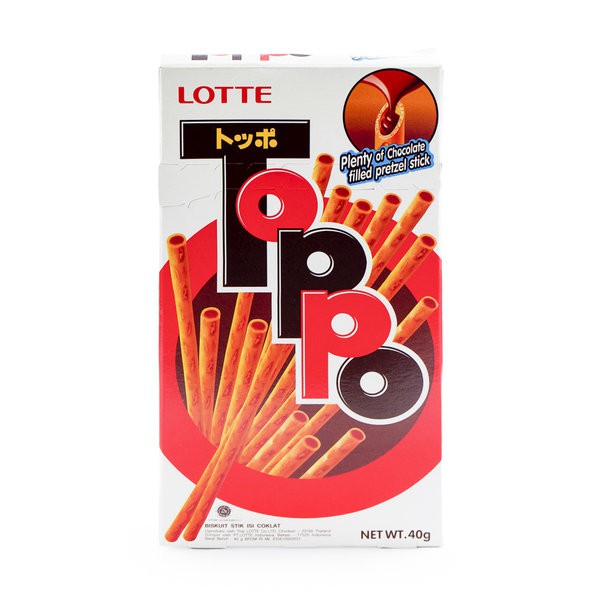 

LOTTE TOPPO Chocolate Filled Pretzel Stick 40gr