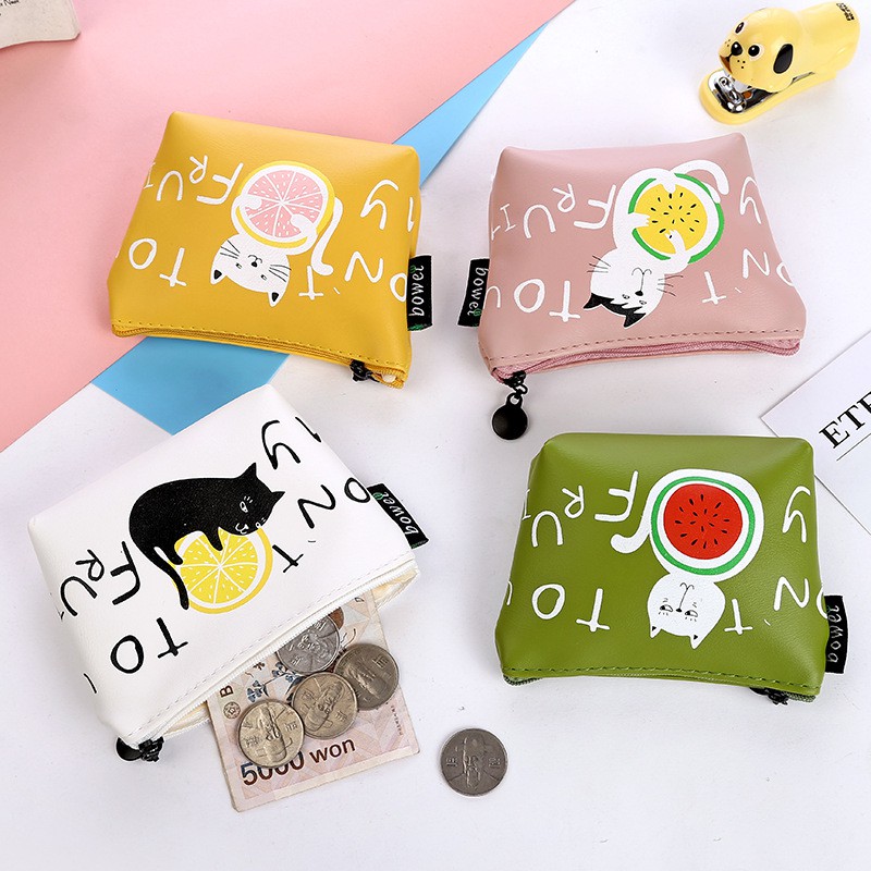 Dompet Koin PU Kucing Buah Shopee Indonesia Dompet Koin PU Kucing Buah Shopee Indonesia