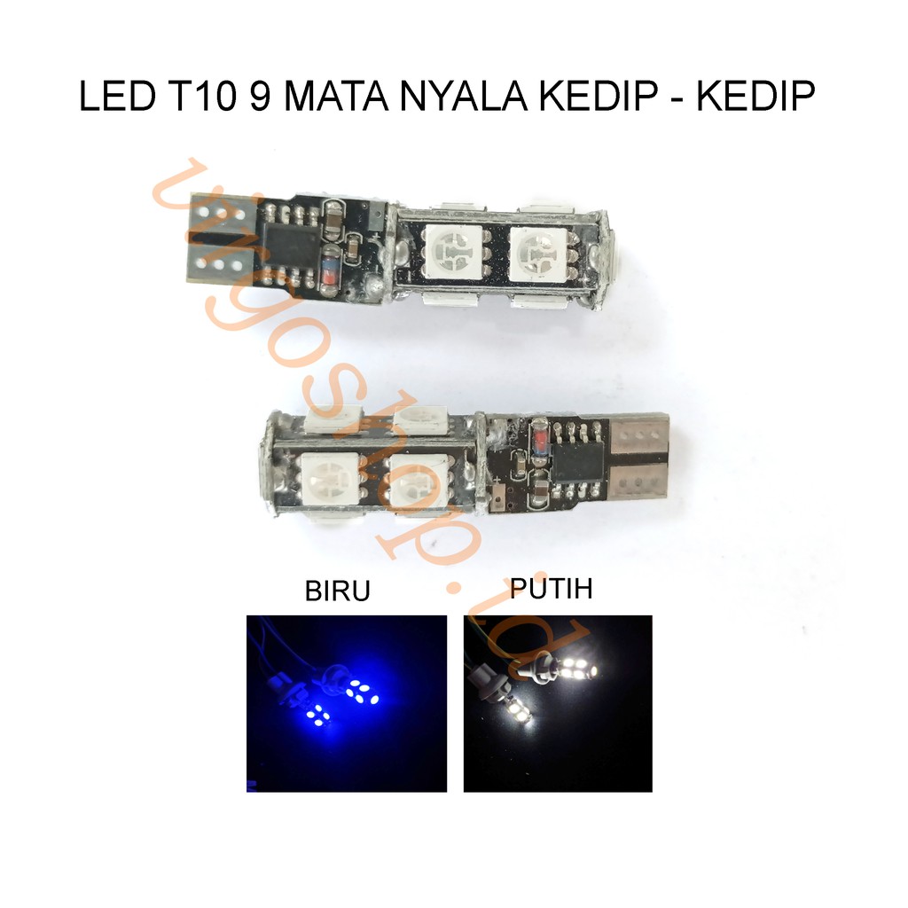 LED Sen 9 Mata Flash / Kedip