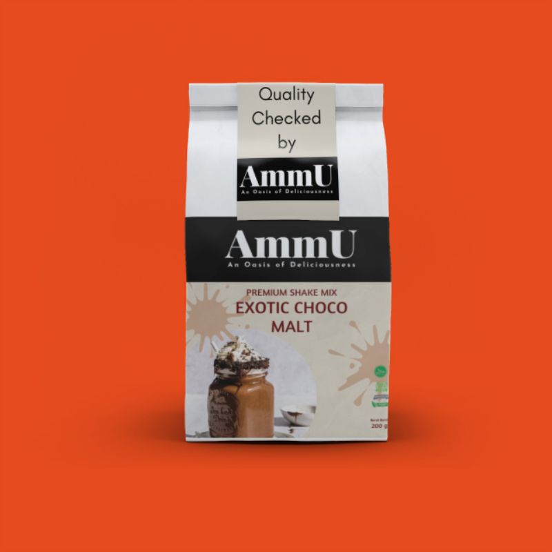 

AMMU Premium Powder Drink Excotic Choco Malt bubuk minuman bubuk kue 200gr