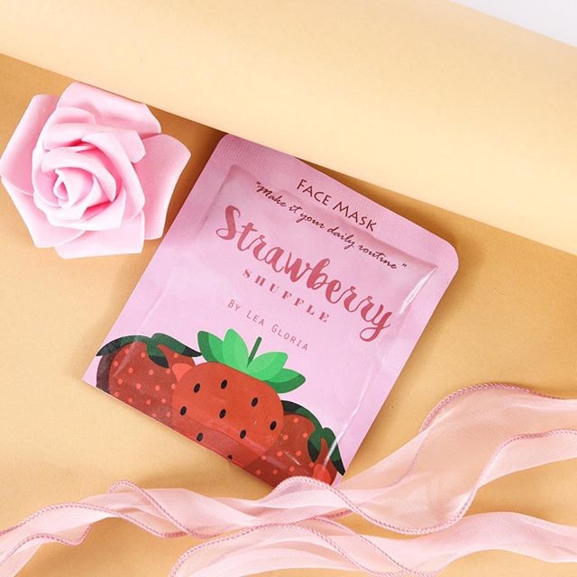 Hasil gambar untuk masker by lea gloria rasa strawberry