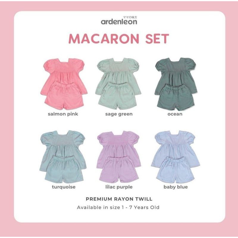 ardenleon macaron peplum set