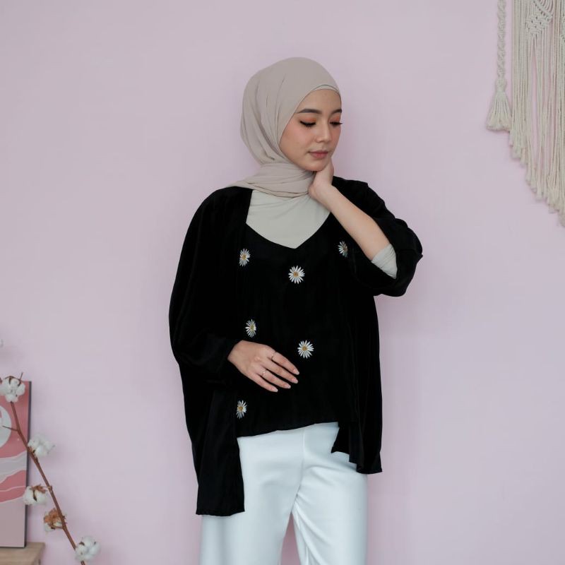 ASKA.ID - DAISY CARDI SET BAJU WANITA MUSLIMAH INNER DAN OUTER SET (1934)