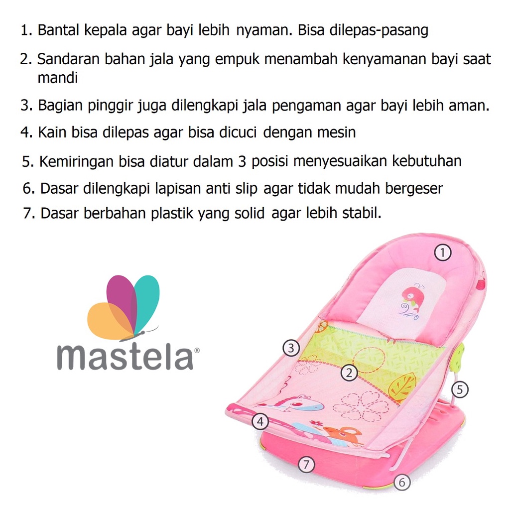 Mastela Deluxe Baby Bather Dudukan Sandaran Mandi Bayi