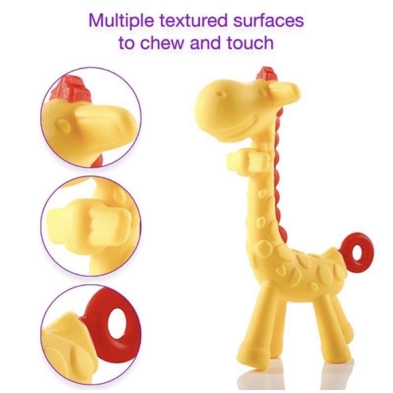 DK Teether Giraffe / Gigitan Jerapah Bayi Anak / Teether Gelang