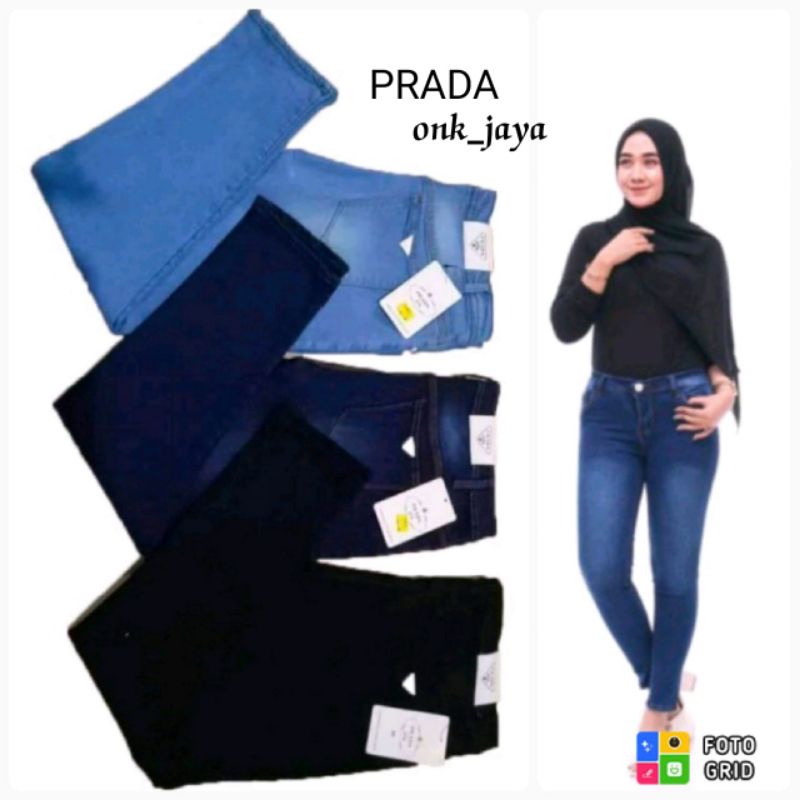 Celana Jeans Wanita Pradaskinny Slimfit premium 27/34