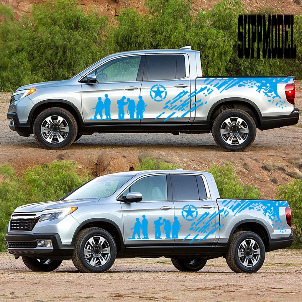 2pcs Stiker Vinyl Anti Gores Motif Tulisan Navara Untuk Body Mobil