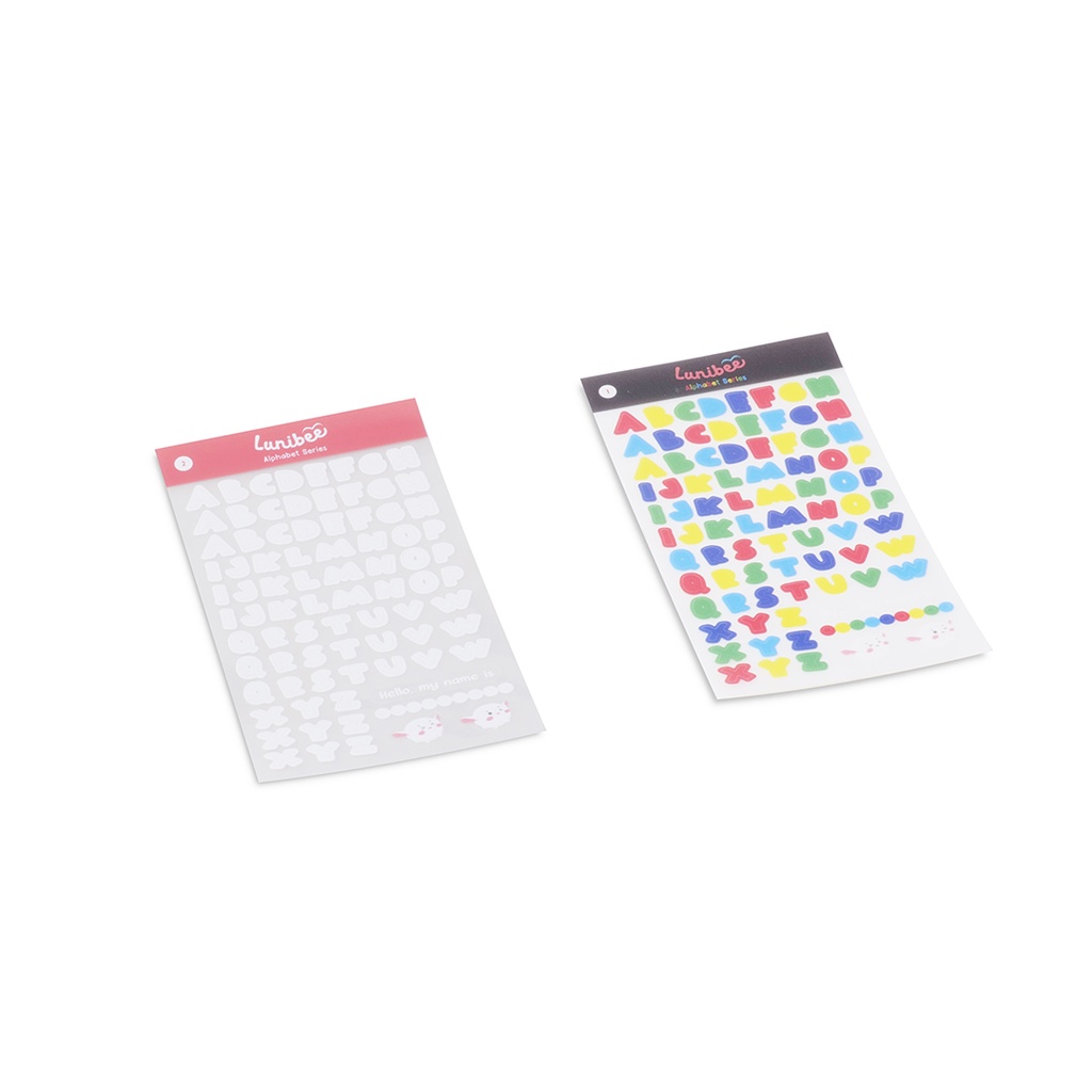 

Sticker Set Alfabet Alphabet Lunibee Stiker Pack Dekorasi Label Nama