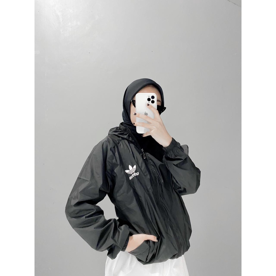 Jaket Olahraga Parasut Pria dan Wanita , Sauna Suit, Jogging, Lari, Bersepeda, Despo, Gym Fitnes, Senam, Pria dan Wanita-6