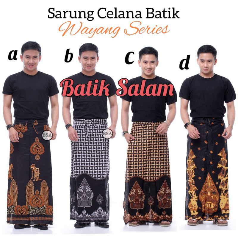 Sarung Celana Batik Wayang - Celana Sarung Pria Dewasa Motif Wayang