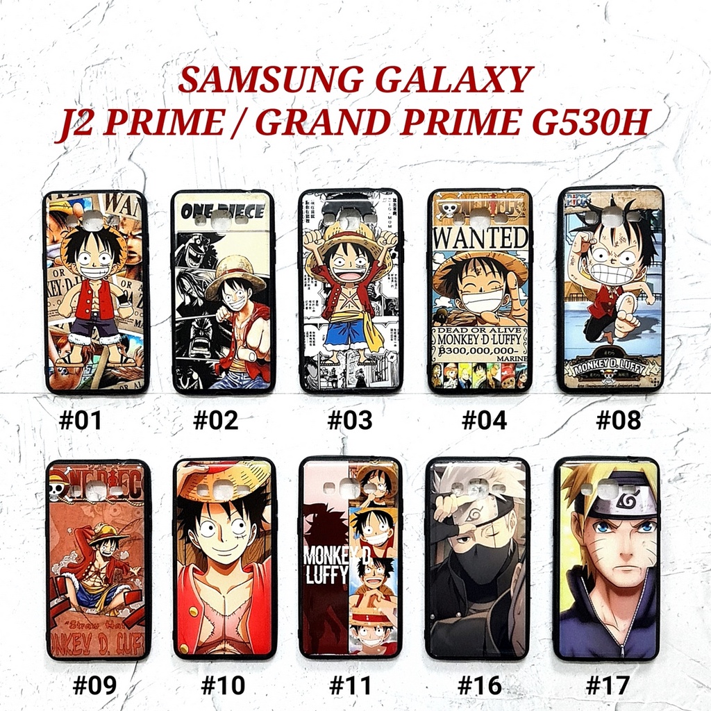 SAMSUNG A6 2018 A7 2018 A750 J4 2018 J5 2015 J6 2018 J2 CORE J2 PRIME GRAND PRIME G530H J7 DUO J7 PRIME - ONE PIECE Soft Hard Case Naruto