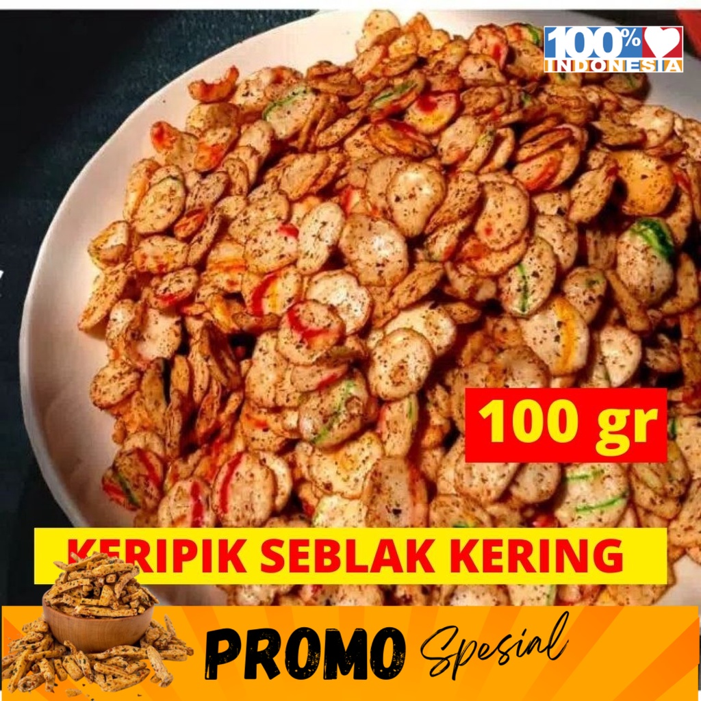 

Keripik Seblak Kering Kemasan 100gr