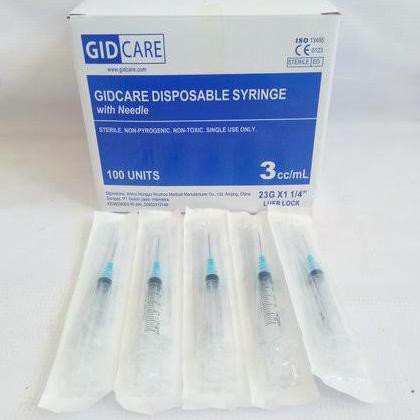 Spuit - Syringe With Needle 3 Cc Gidcare