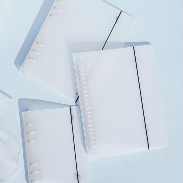 

C3pAt DapAt's Cover Binder Transparan Doff-Matte 6 Rings A5 da A6 Muji Style |L8E008 ..,