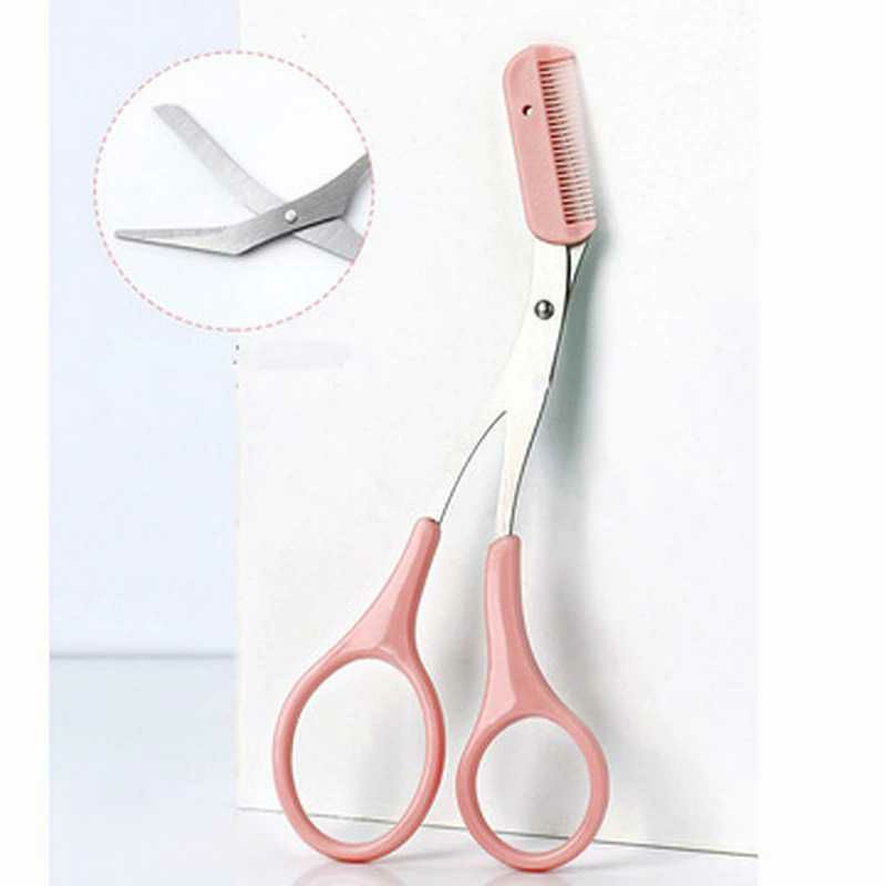 Xiumei Gunting Cukur Alis Mata Eyebrow Trimmer Scissor Comb