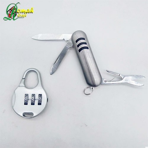

Gembok free pen multifungsi Combination Padlock CJSJ CR715 B + Pen Knife Mega 1pcs
