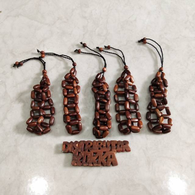 ( SUPER MURAH ) Grosir 5 pcs gelang kokka kaukah kaokah fukakah koka rel oval coklat