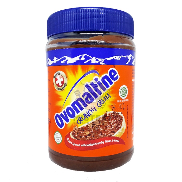 Jual Selai Ovomaltine Crunchy Selai Oles Cokelat Jar Plastik Lebih