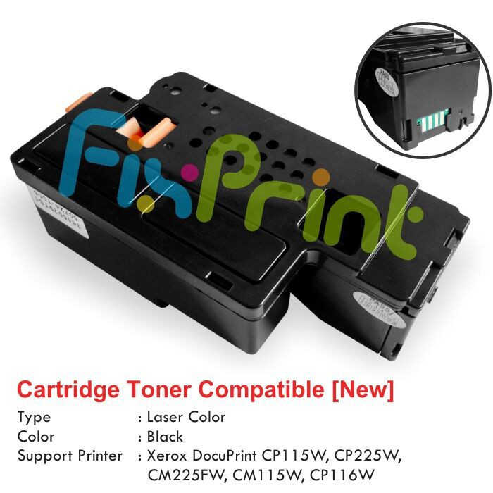 Cartridge Compatible Fuji Xerox CP115W CP225W CM225FW CM115W Black