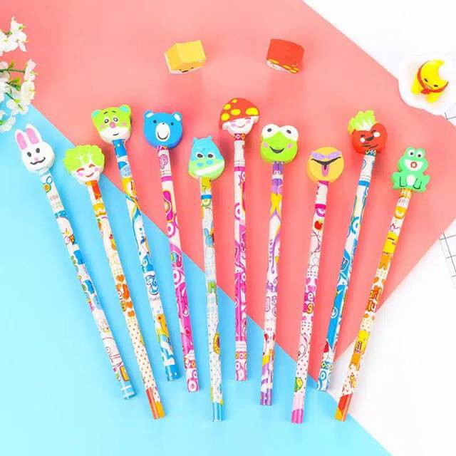 

PENSIL SEKOLAH ANAK LENGKAP DENGAN PENGHAPUS