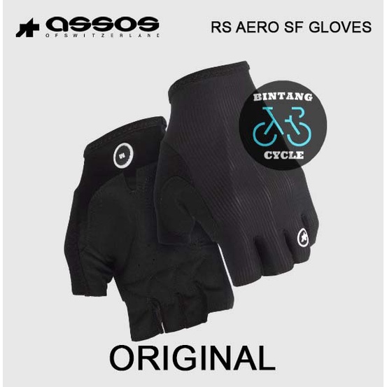 ASSOS RS AERO SF GLOVES BLACK SERIES - Sarung Tangan Sepeda ASSOS