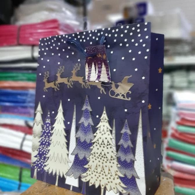 

(TERLARIS) Sale Paperbag Christmas/Tas Kertas Natal Uk 25X30 Tbk