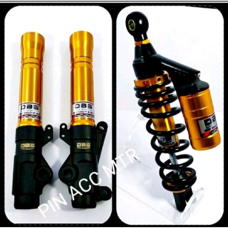 PAKET VARIASI SHOCK DEPAN/BELAKANG G PLUS DBS BEAT VARIO SKOOPY/MIO GT M3 SOUL DLL FINO DLL
