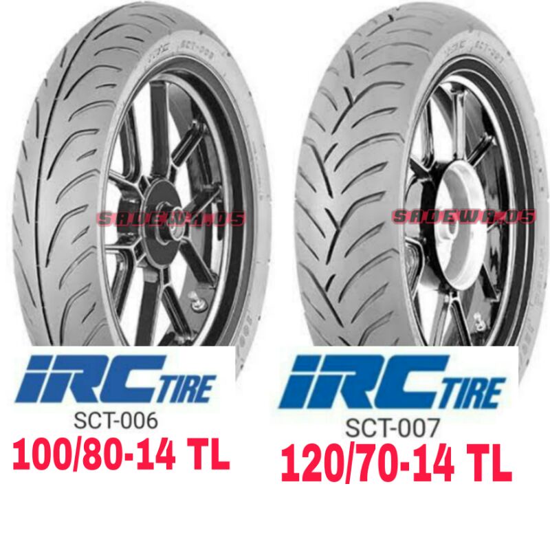 BAN IRC HONDA PCX 150 VARIO160 AEROX DEPAN BELAKANG ban IRC  SCT006 SCT007