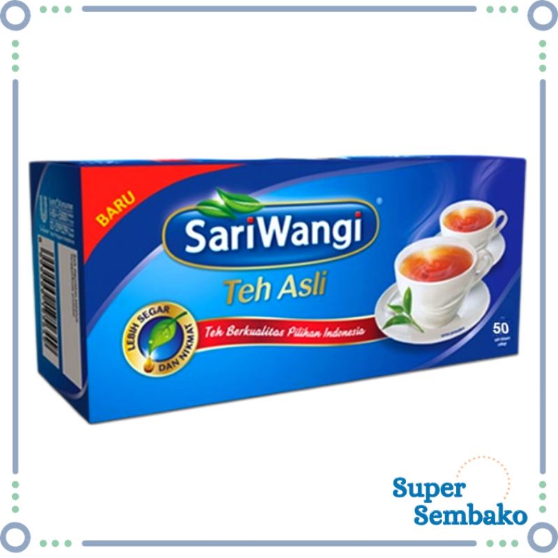 

TEH CELUP KANTONG SARIWANGI BOX ISI 50 KANTONG PCS