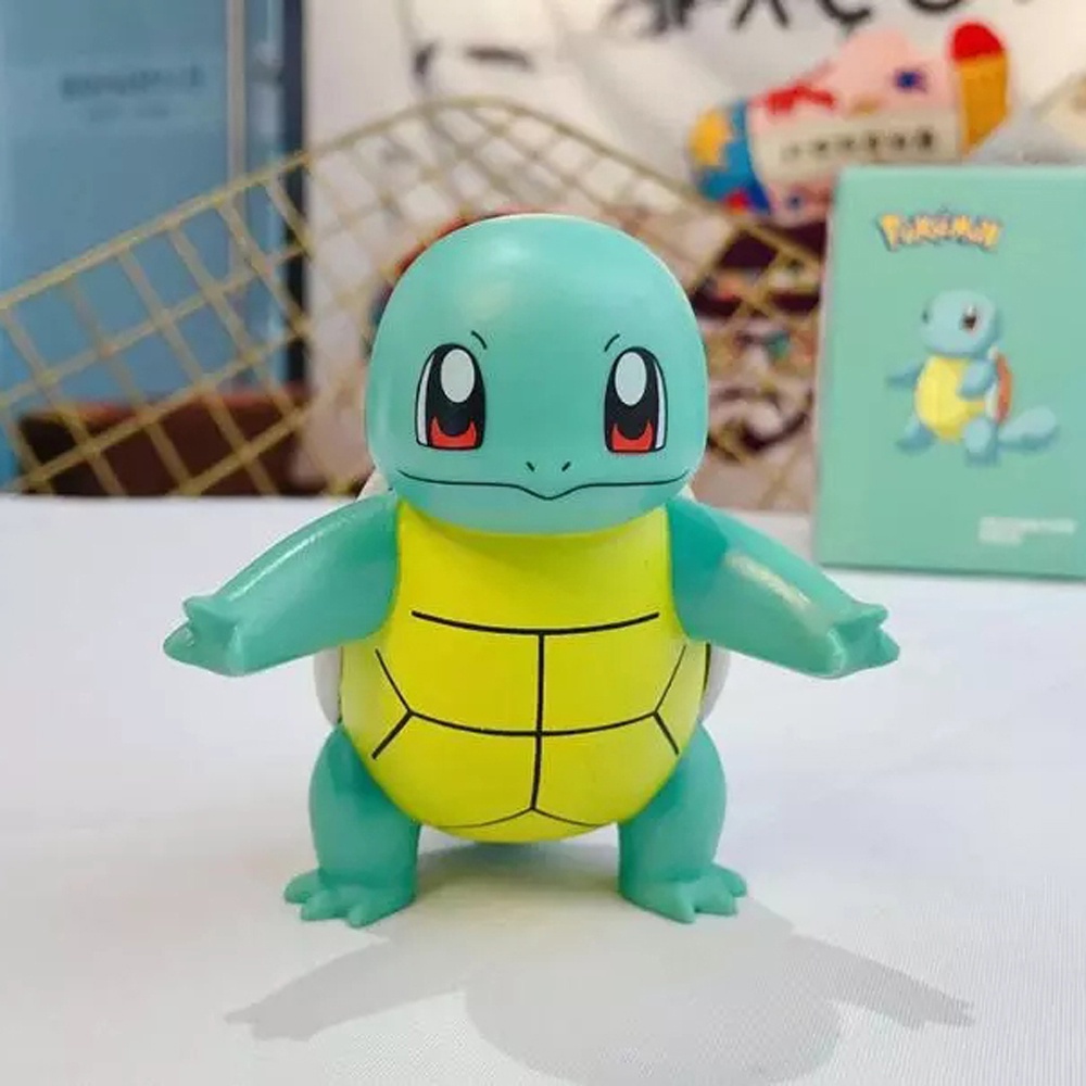 Needway  Kids Pikachu Figures Cartoon Psyduck Figures Pokemon Figures Birthday Gift Charmander Squirtle Purin Anime Model Figures Dolls