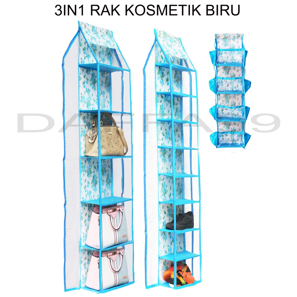 RAK GANTUNG SET 3 IN 1 BAHAN MIKA FULL RESLETING