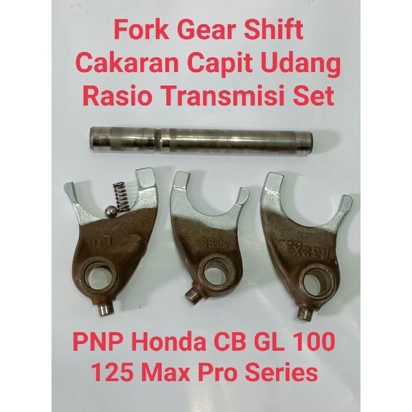 Capit Udang Cakaran Garpu Pemindah Gigi Rasio CB GL 100 125 Max Pro Series Original PNP Honda CB100 