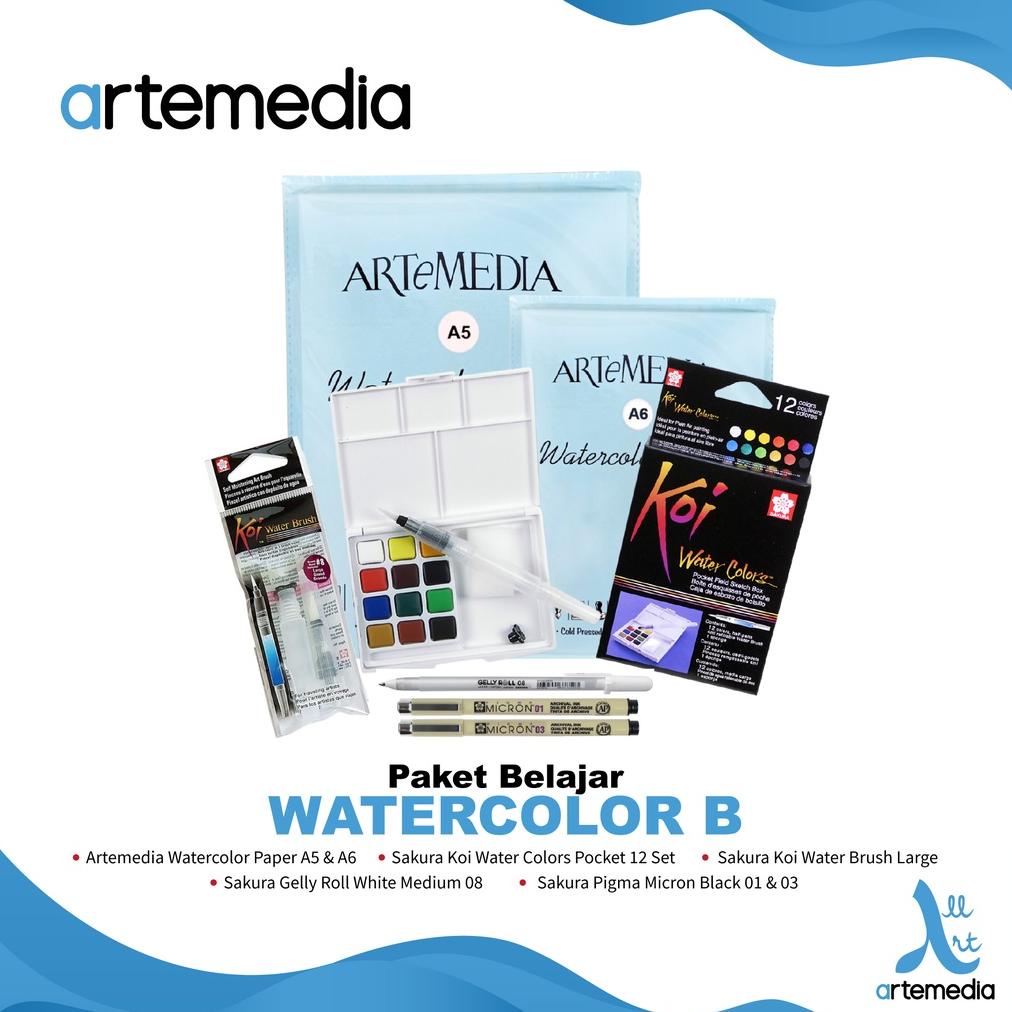 

[(BAYAR DITEMPAT) Paket Belajar Watercolor B