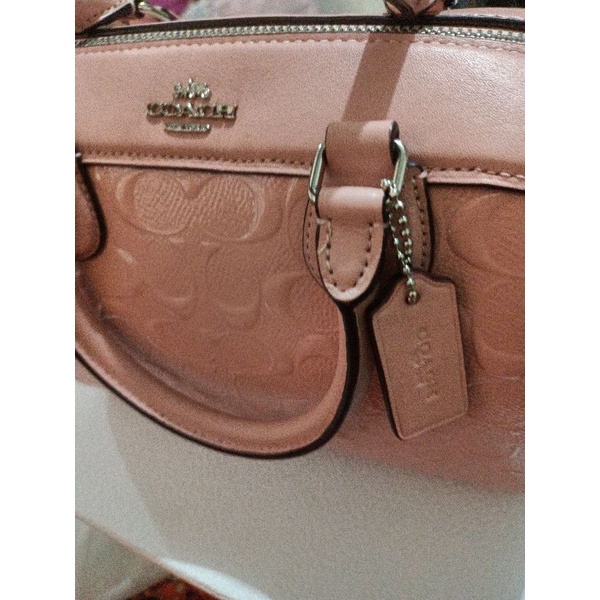 preloved tas coach baby pink