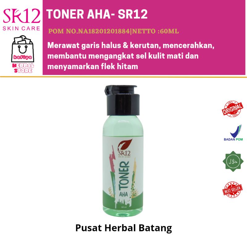 TONER AHA SR12 - Eksfoliasi kulit wajah
