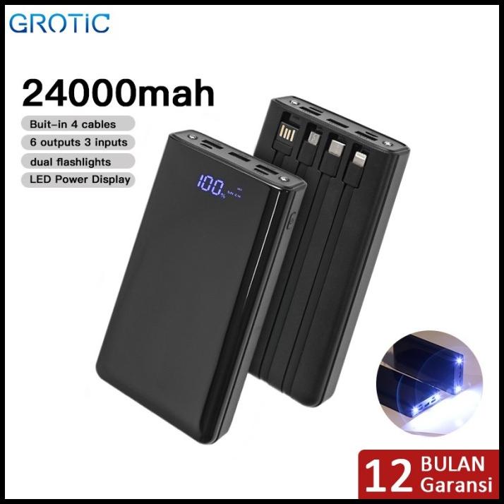Grotic Powerbank 24000 20000 12000 8000 Mah Fast Charging