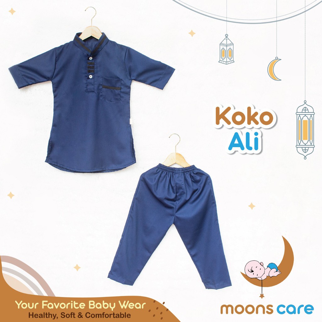 SETELAN BAJU KOKO ALI ANAK LAKI MUSLIM TURKi 1-10 TAHUN GAMIS ANAK COWOK Koko